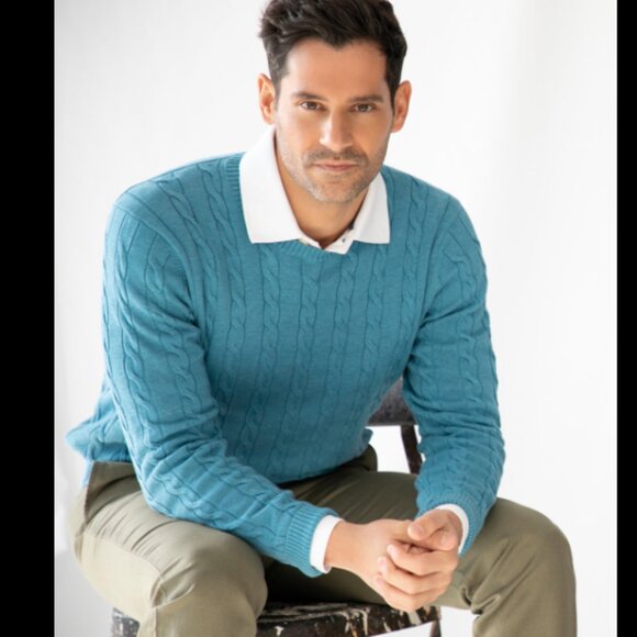 Brooks Brothers Men’s long sleeves supima cotton crewneck sweater size X… - Picture 1 of 7